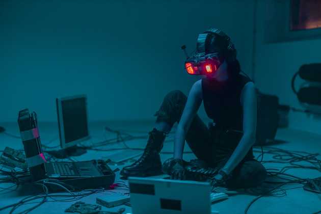 cyber woman coding